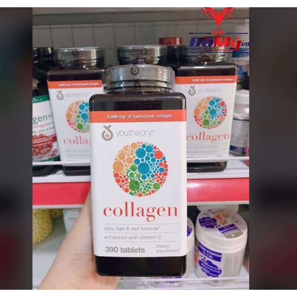 [Hàng trả order, không có dư] Collagen Youtheeory 1,2,3 390v