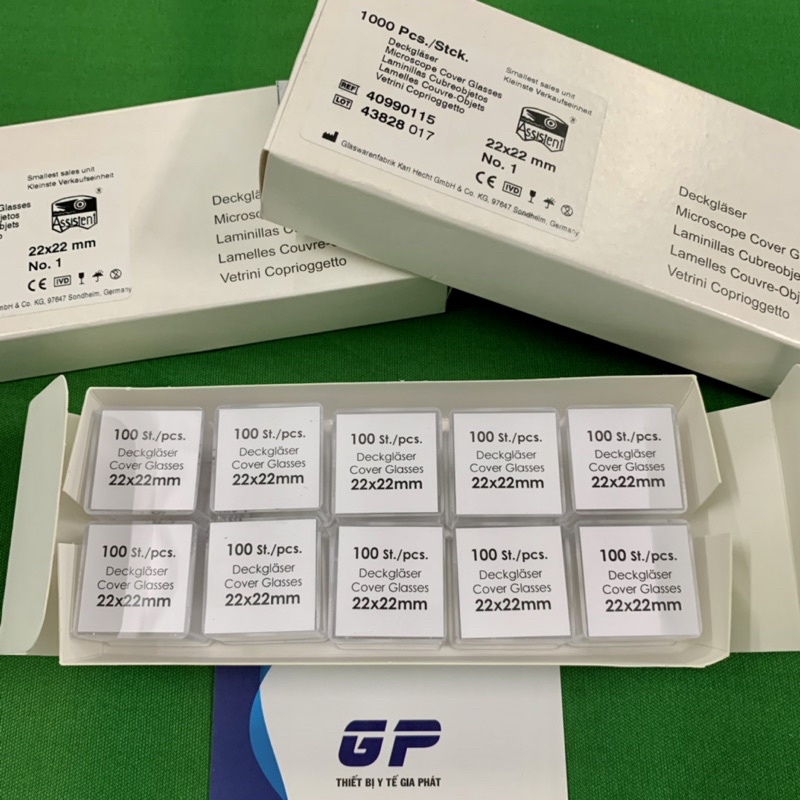LAMEN 22x22mm ĐỨC PHIẾN KÍNH XÉT NGHIỆM KÍNH HIỂN VI LAMMELL