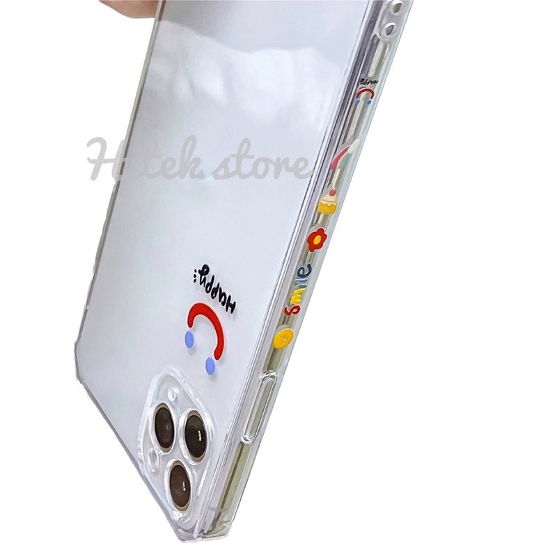 Ốp happy ip 13 mini/ 12 mini/ Xs Max silicon dẻo chống va đập ( đủ mã từ X trở lên tới 12 pro max)