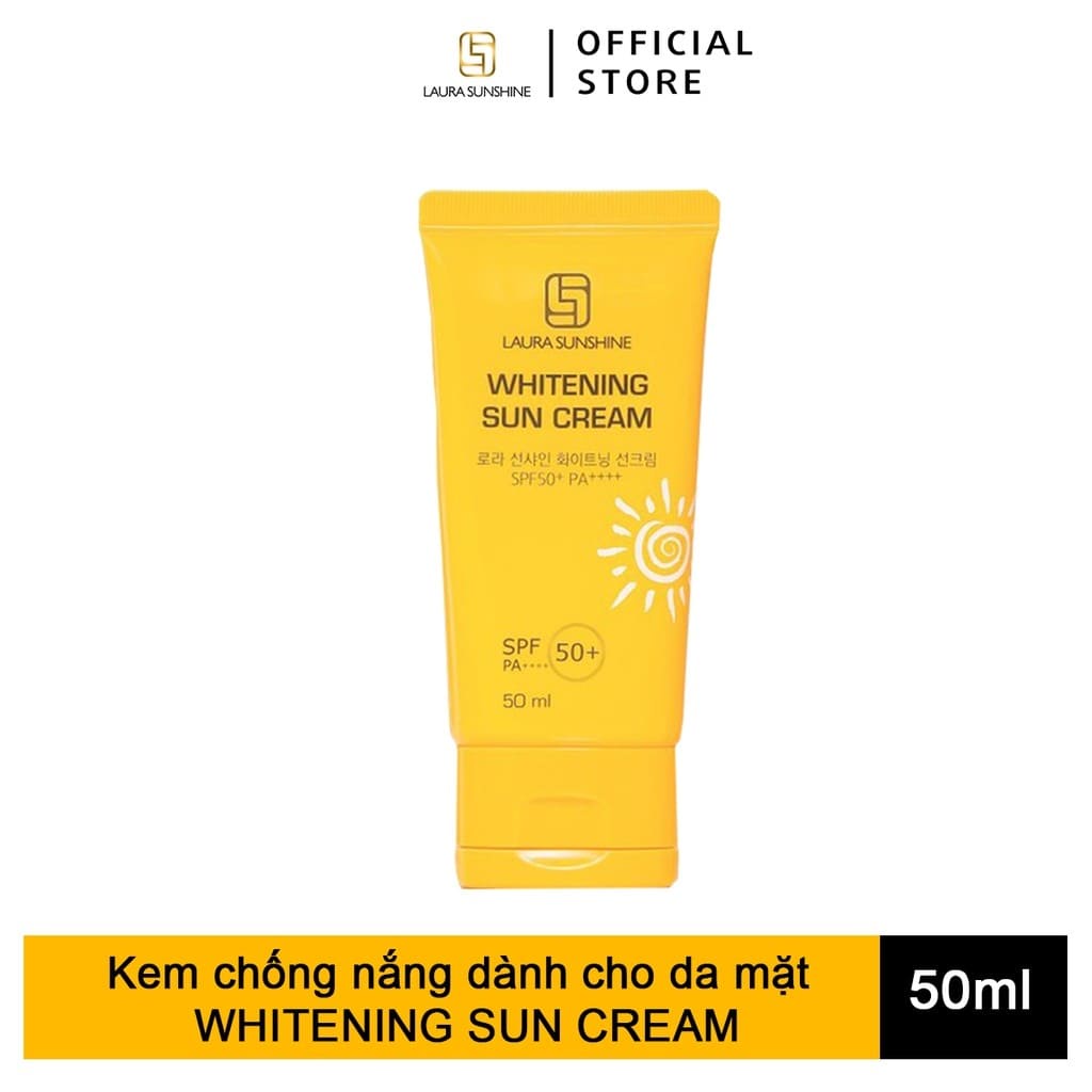 [CHÍNH HÃNG LAURA SUNSHINE] KEM CHỐNG NẮNG DÀNH CHO DA MẶT LAURA SUNSHINE - WHITENING SUN CREAM NHẬT KIM ANH SPF50 PA++