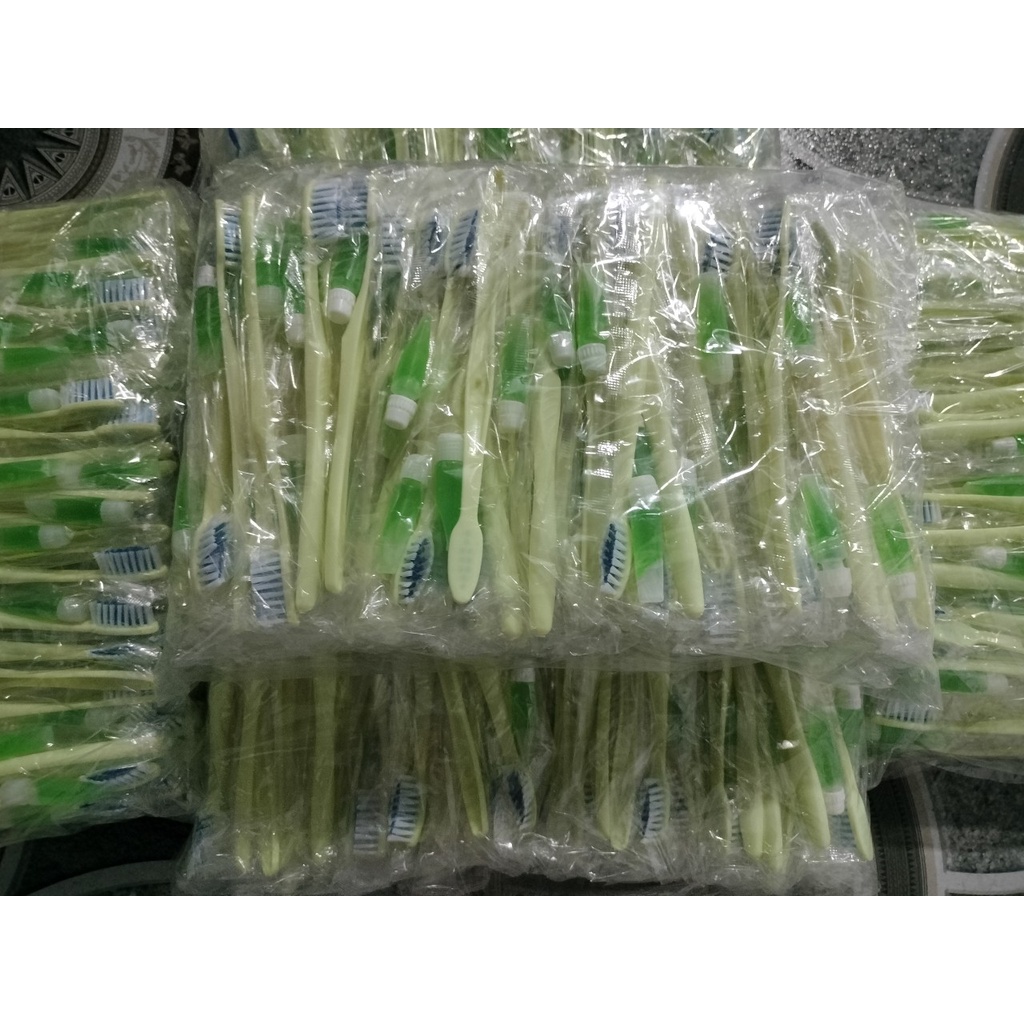 Bàn chải khách sạn, nhà nghỉ, bàn chải đánh răng dùng 1 lần, hàng cao cấp, dip đánh răng giá rẻ, Bịch 100 bộ