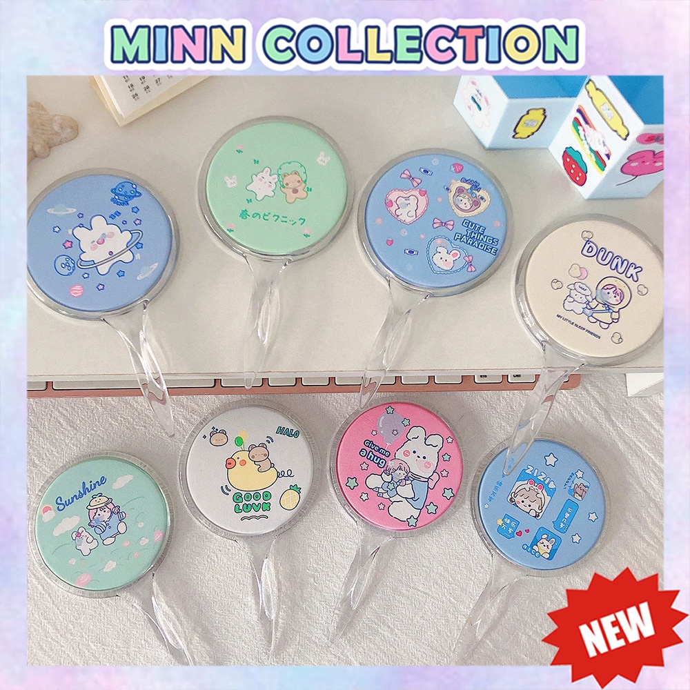 GƯƠNG MINI CẦM TAY, GƯƠNG TRANG ĐIỂM HOẠT HÌNH DỄ THƯƠNG (NHIỀU MÀU)