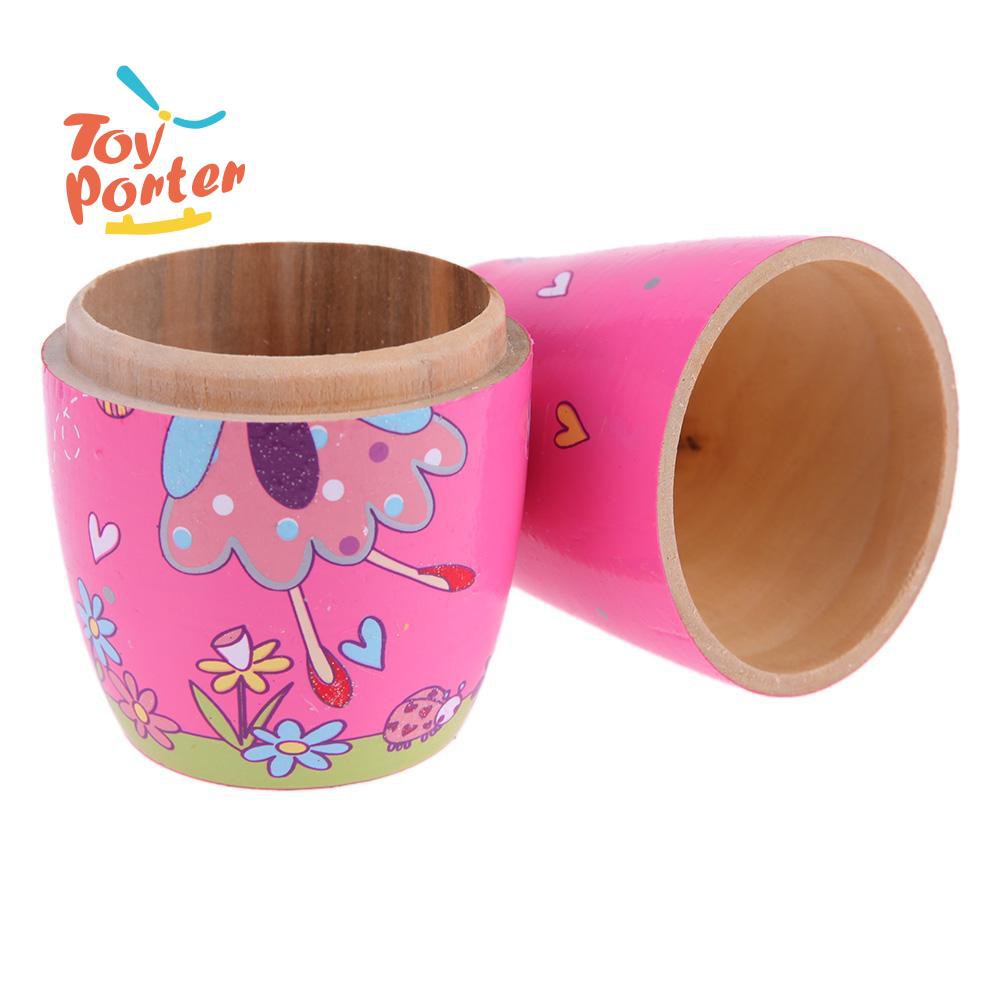 Set 5 búp bê Nga Matryoshka làm từ gỗ đoạn màu hồng độc đáo