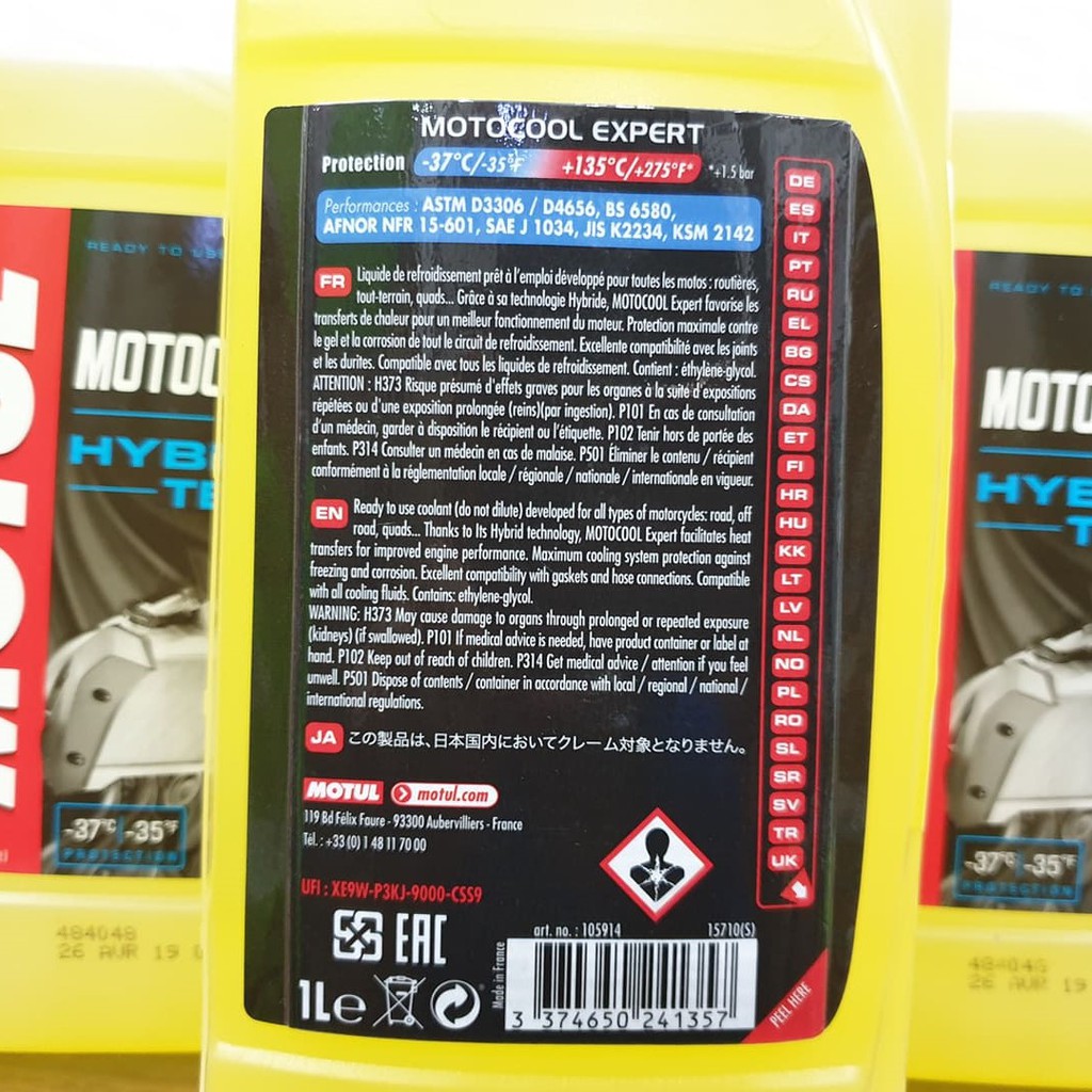 Nước Làm Mát Motul Motocool Expert 1L (Pha Sẵn)