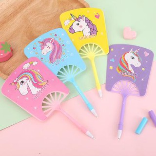 bút quạt ngựa thần vuông D245 viết gel mực cute dễ thương