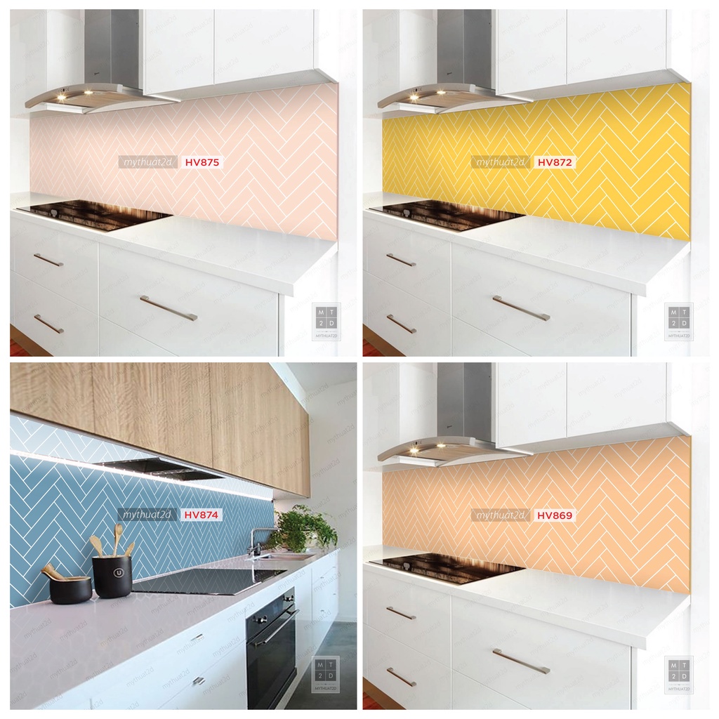 Decal dán bếp, dán tường không thấm nước mẫu XUONGCA