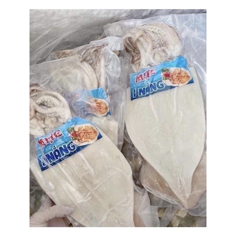Mực 1 nắng 3 con 1kg ép chân không (giao tphcm)