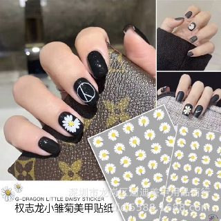 Sticker hoa cúc dán móng