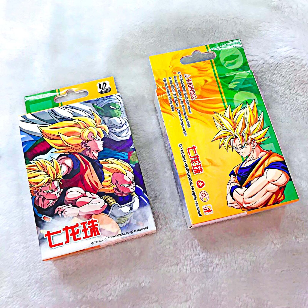 (có hộp đựng) Bộ bài Tây anime dragon ball , bộ Tú 7 viên Ngọc rồng