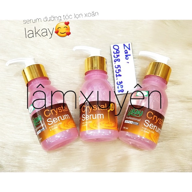 Serum dưỡng tóc, giữ lọn tóc uốn Lakay 130ml  FREESHIP  dưỡng ẩm,giữ nếp tóc  nuôi dưỡng tóc khỏe, óng ả cải thiện xơ.