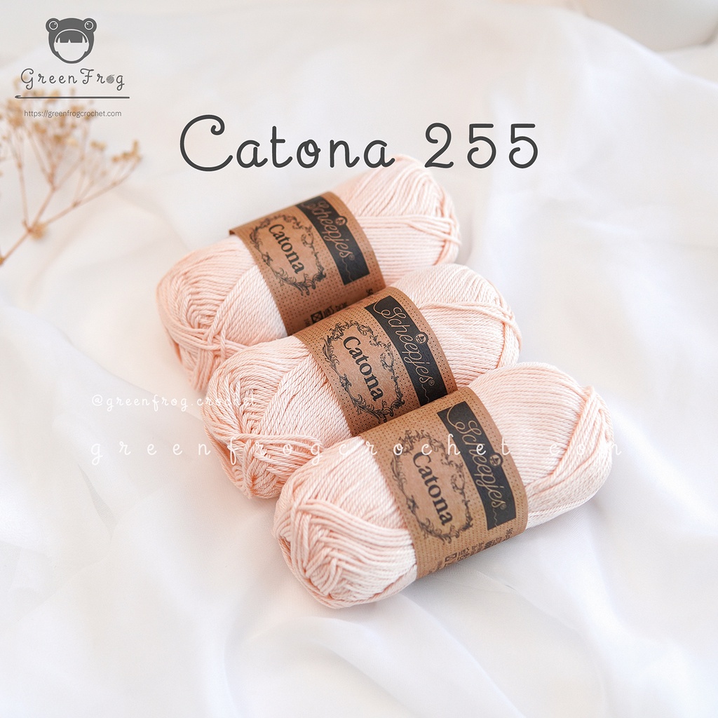 Sợi Catona 50g cotton 100% của Scheepjes