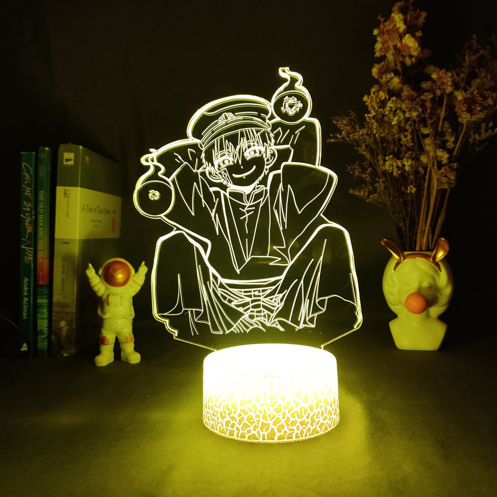 Anime mặt đất nô lệ cậu bé Hanako Jun đèn ngủ tếch món quà sáng tạo phòng ký túc xá trang trí đầy màu sắc bà