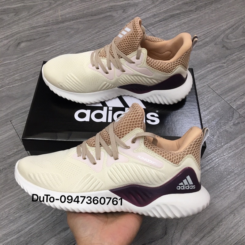 🔥SALE SỐC🔥Giày alphabounce Kem tím fullsize 36->43 NAM NỮ