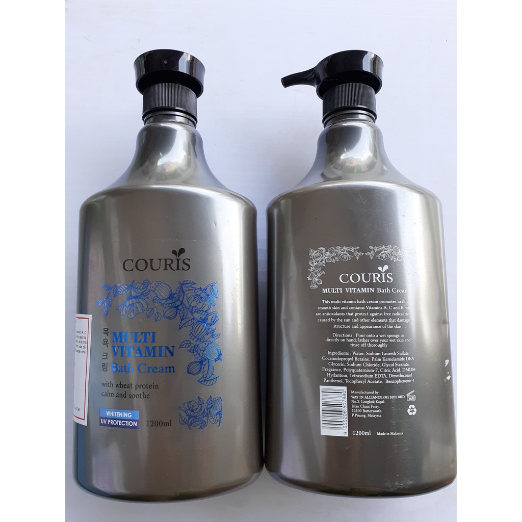 Sữa tắm hương nước hoa Couris 1200ML Malaysia