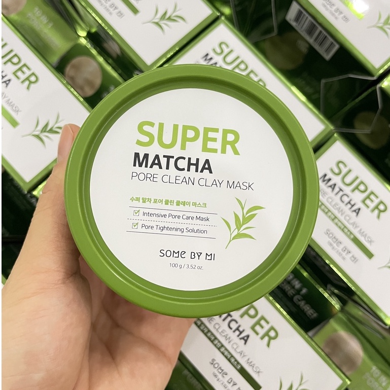 Mặt Nạ Đất Sét Trà Xanh SOME BY MI Super Matcha Làm Sạch Lỗ Chân Lông 100g