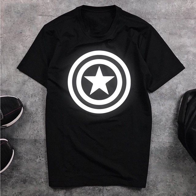 ÁO THUN PHẢN QUANG BÓNG ĐÊM LOGO CAPTAIN