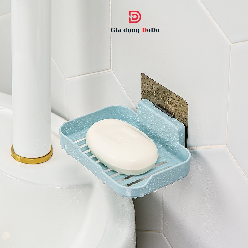 Giá khay nhựa để xà phòng nhà tắm , kệ xà bông dán tường siêu dính
