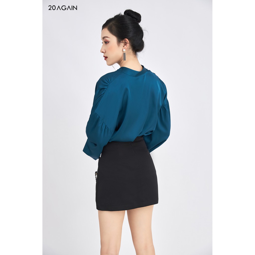 [Mã WABRAG99 giảm 10% đơn 99K] Chân váy dáng A basic 20AGAIN cạp cao tôn dáng, vải dày dặn không xù JAA1295 | BigBuy360 - bigbuy360.vn
