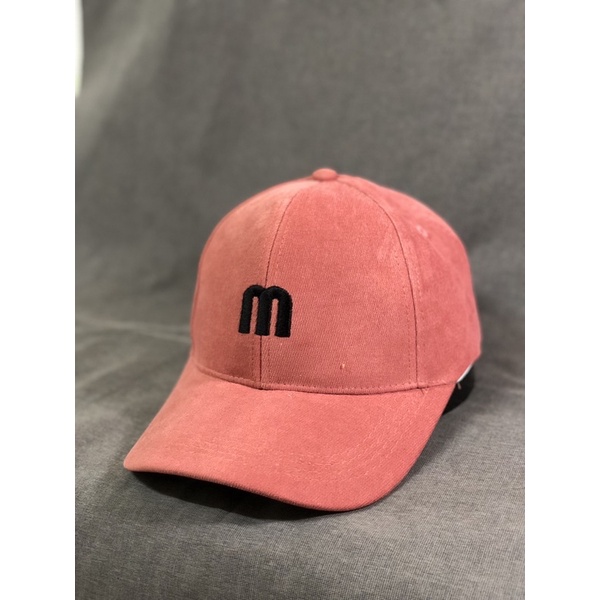 Nón kết lưỡi trai chất nhung mịn thêu logo M nổi sắc nét hot hit - Nó kết nam nữ