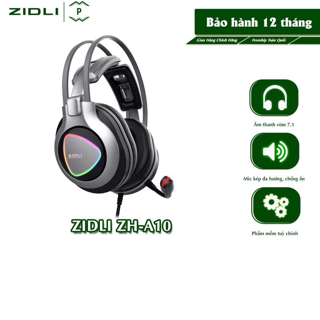 ˂PATECH˃ Tai nghe ZIDLI zcore ZH-A10 7.1 RGB Full Box - Hàng chính hãng