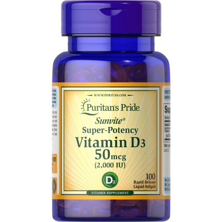 [5/2024] Viên uống bổ sung vitamin D3 2000 IU 100 v của Puritan's Pride