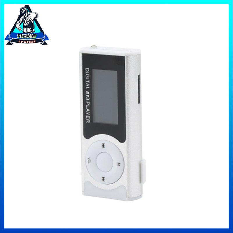 [Fitslim] Mini USB Clip MP3 Media Player LCD Screen Support 16GB TF LED Light