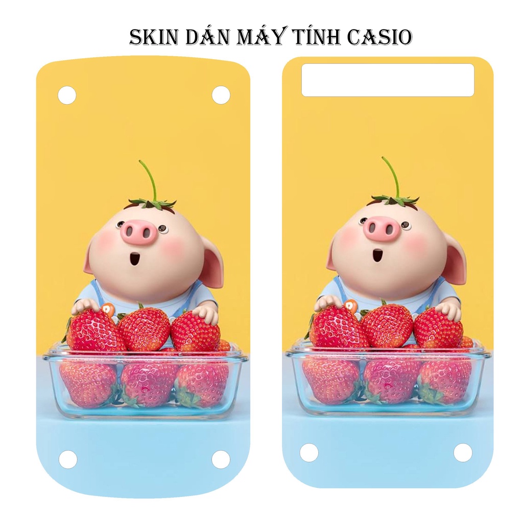 Dán máy tính Casio fx570 fx580 in hình theo yêu cầu - trang trí cho máy tính cầm tay Full lưng với nắp máy tính