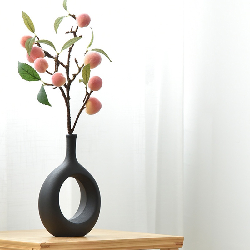 Chậu Hoa Bằng Gốm Thiết Kế Đục Lỗ Phong Cách Bắc Âu Hiện Đại Trang Trí Nội Thất