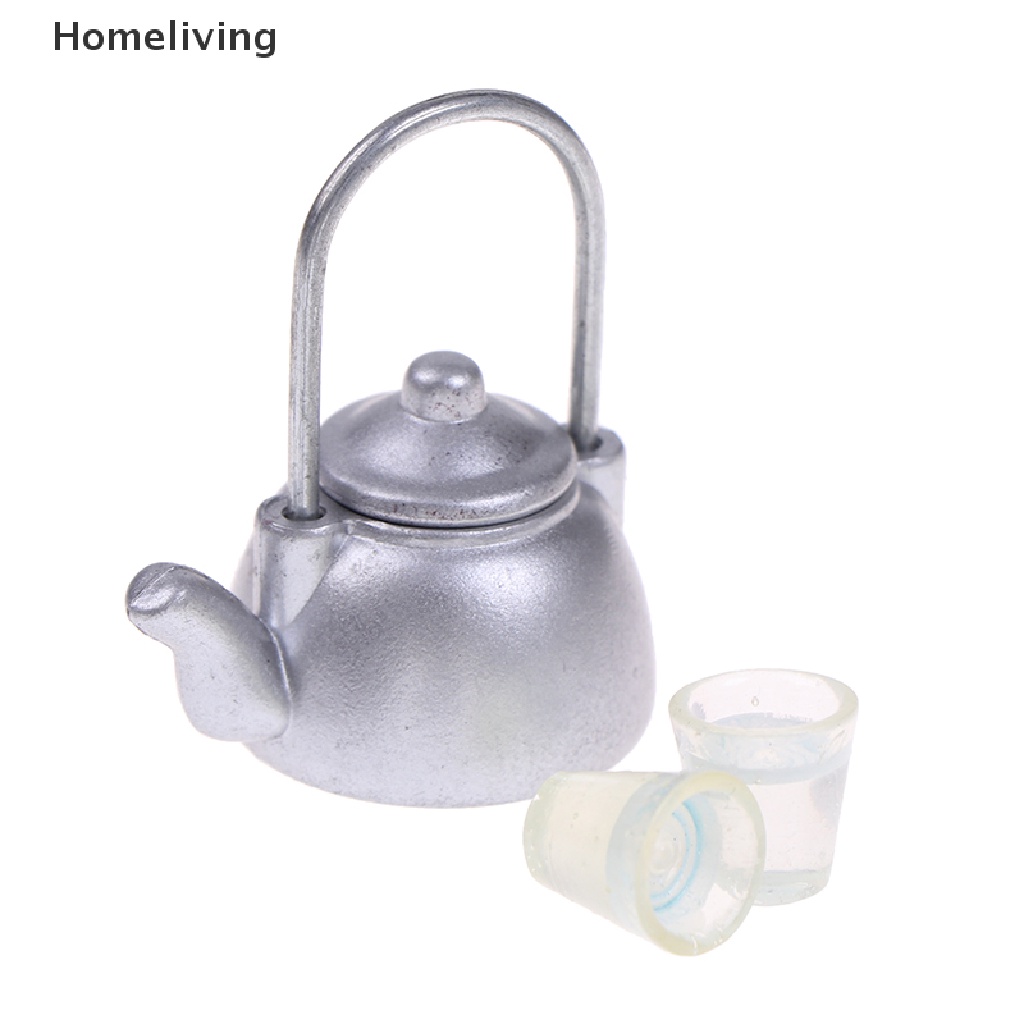 Bộ 3 Mô Hình Ấm Trà Mini Trang Trí Nhà Búp Bê