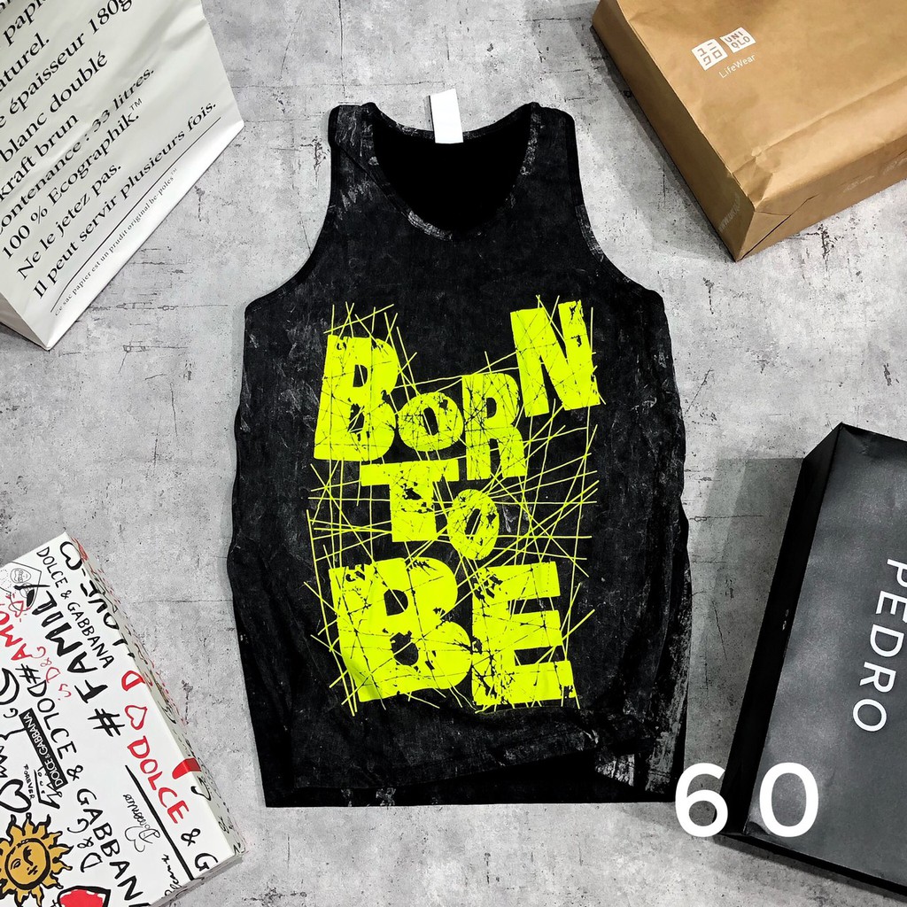 Áo ba lỗ gym tanktop sát nách bigsize thể thao form rộng unisex cotton đầu lâu nam SNTL 51 75 (Nmg)