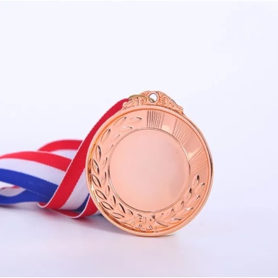 Huy chương bông lúa kim loại dây 3 màu