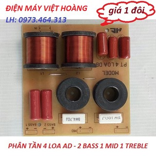 Mạch phân tần 4 loa ad - giá 1 đôi - phân tần 2bas.1mid.1treble