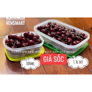 Set 2 hộp vensmart dẹt 800ml và 1.8l