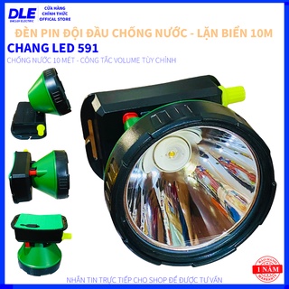 ĐÈN PIN ĐỘI ĐẦU CHANG LED 591 - NHẬP KHẨU THÁI LAN - 3 CỤC PIN - CHỐNG NƯỚC - ĐI MƯA - CHIẾU XA 1000 MÉT