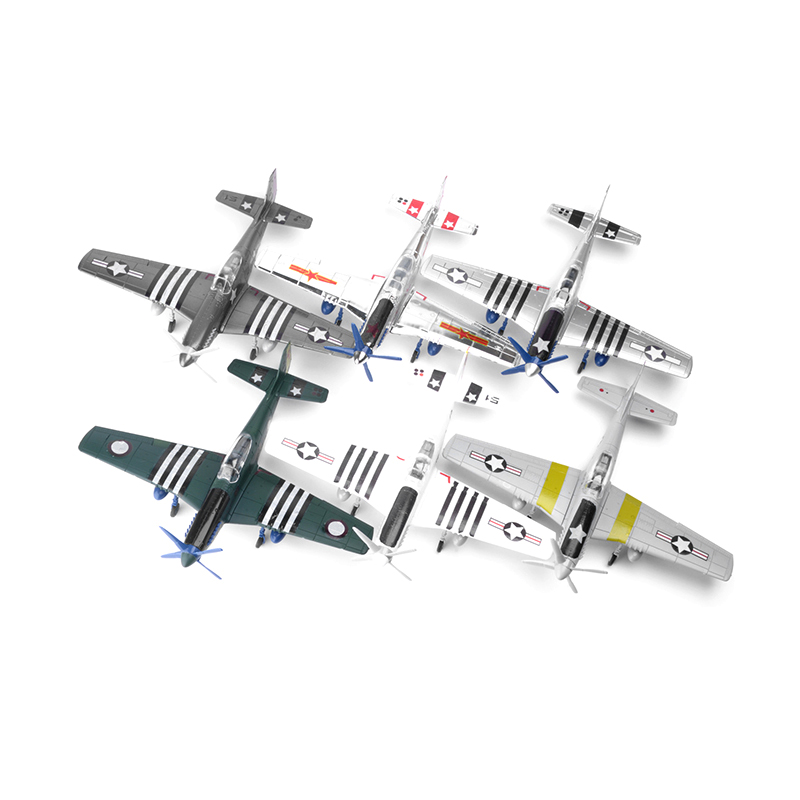 Mô hình máy bay chiến đấu 4D Mustang P-51 tỉ lệ 1 / 48 độc đáo vui nhộn