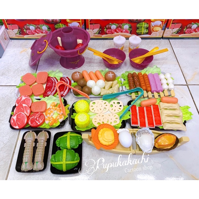 Bộ đồ chơi nấu ăn buffet lẩu 95 chi tiết