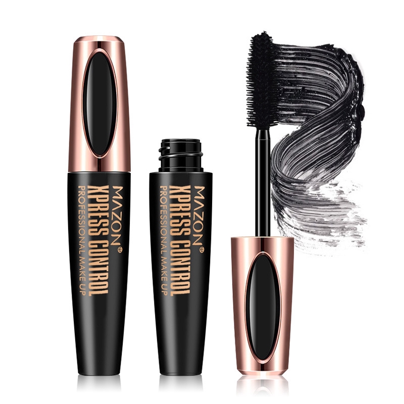 [Hàng mới về] Mascara chải cong dày và dài lông mi sợi tơ 4D nhanh khô chống thấm nước