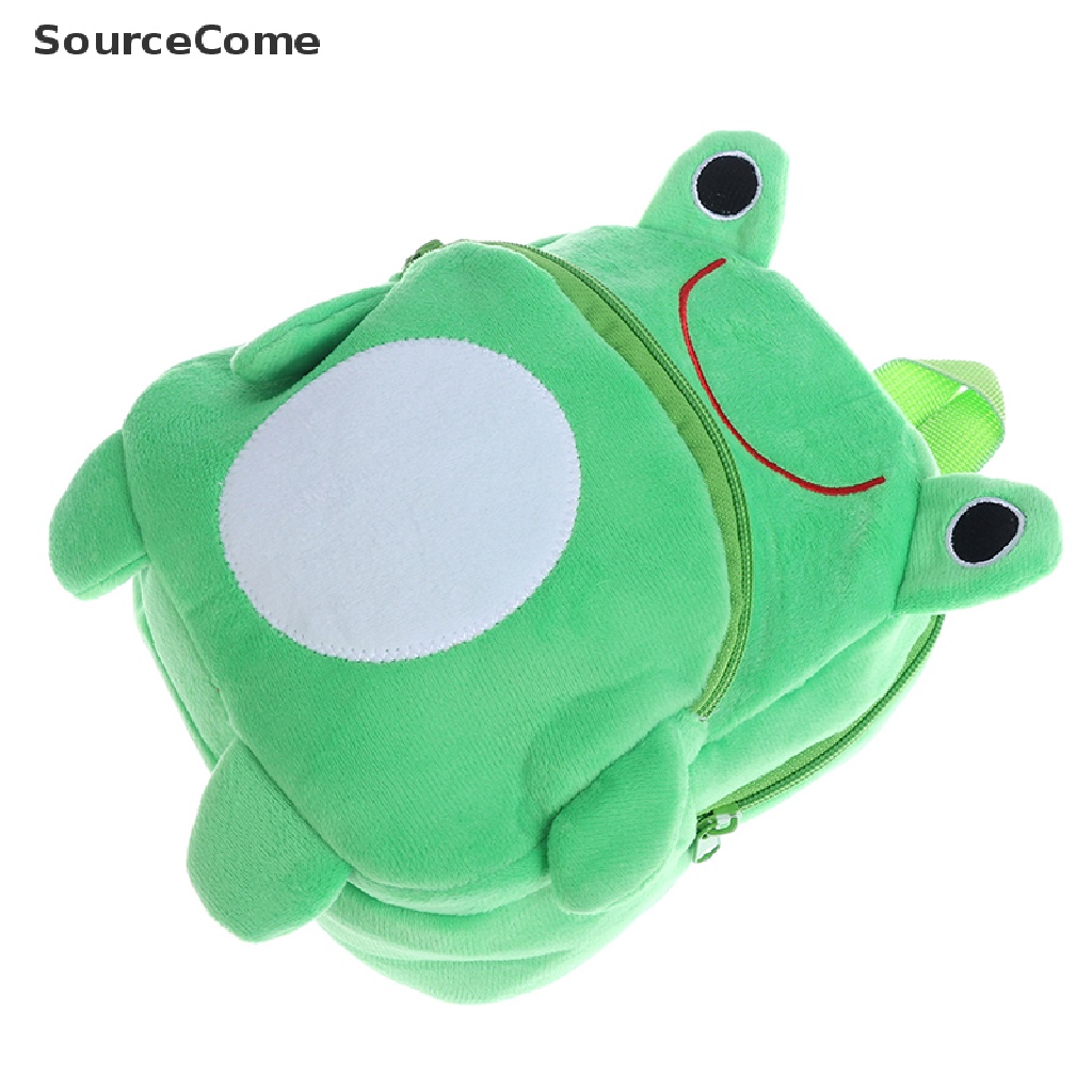 Ba Lô Đi Học mini Hình Chú Ếch Nhồi Bông Cho Bé