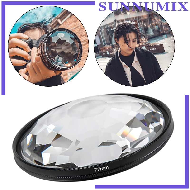 [SUNNIMIX]Camera Glass 77mm Kaleidoscope Prism Filter Photography Accesories