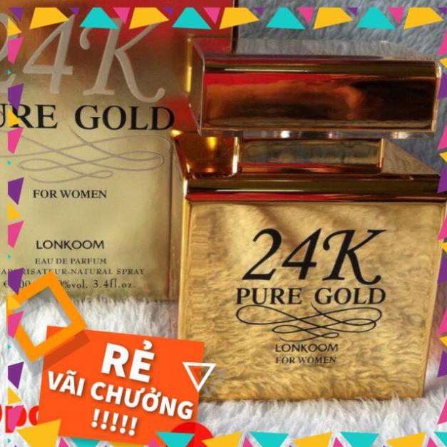 Nước hoa 24K PURE GOLD 100ML