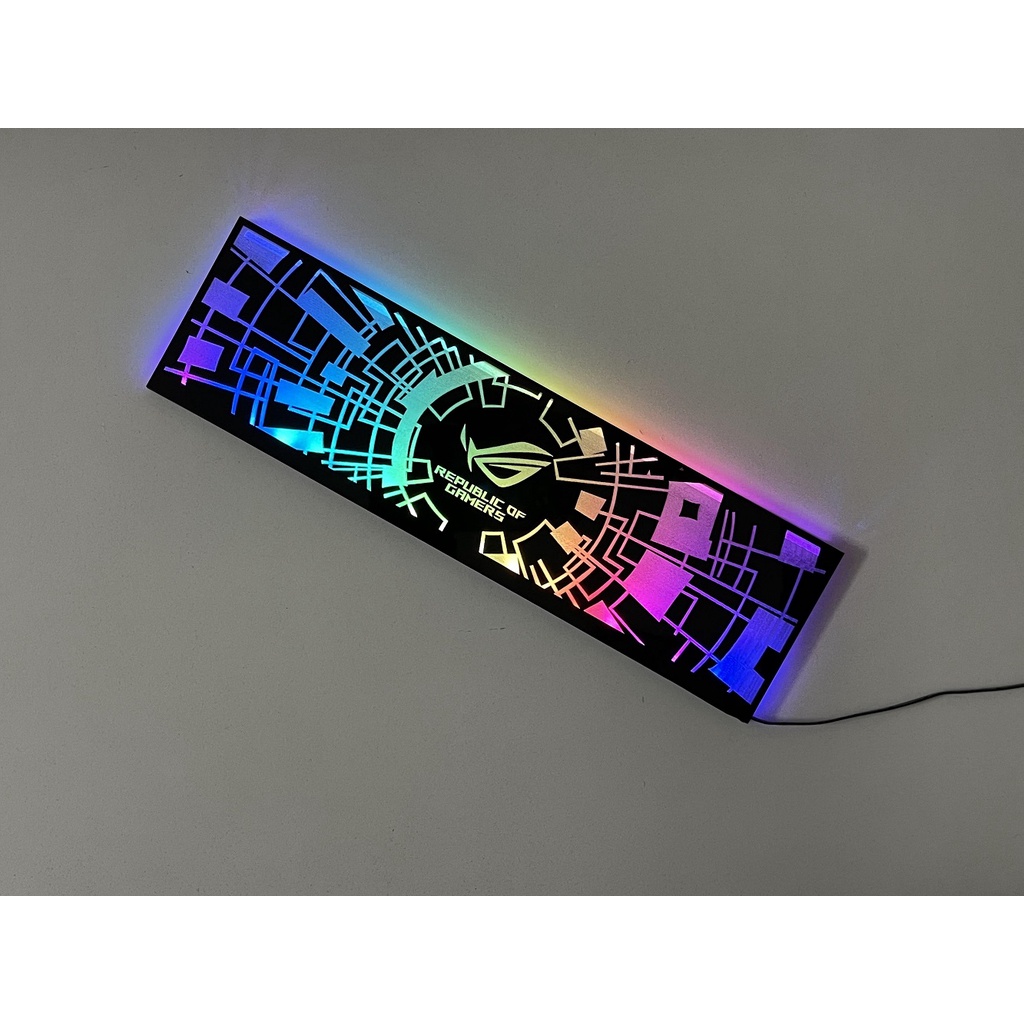 Cover Che Nguồn Máy Tính Led RGB Đồng Bộ Hub Và Mainboard(3Pin 5V) - Họa Tiết Vector Công Nghệ và Logo Các Hãng