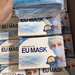 COMBO 1 HỘP KHẨU TRANG Y TẾ 50 CÁI 4 LỚP KHÁNG KHUẨN CHỐNG BỤI BẨN