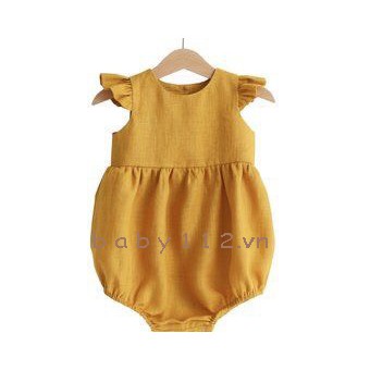 Áo liền quần bé sơ sinh kèm mũ, bodysuit bé sơ sinh kèm mũ, 3 tháng, 6 tháng, 1 tuổi, 2 tuôi