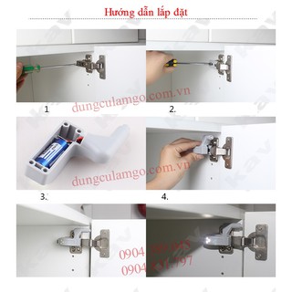 Đèn led chiếu sáng gắn bản lề