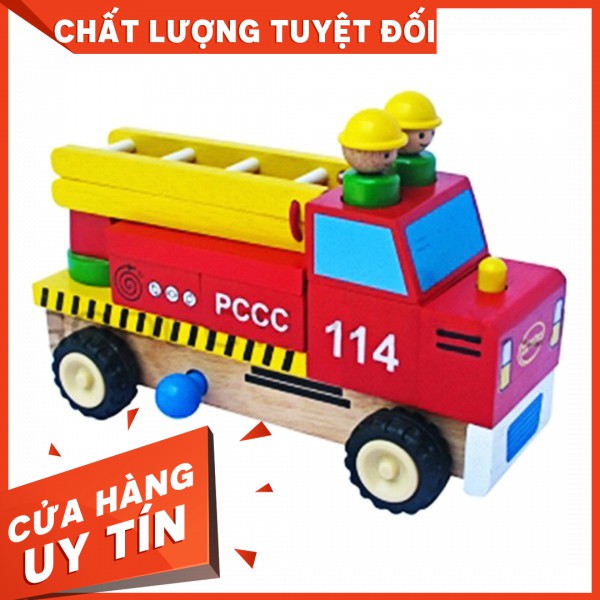 Đồ Chơi Trẻ Em Thông Minh - Xe thang lắp ráp, đồ chơi cho bé trai