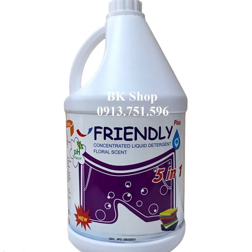 Nước giặt đậm đặc Friendly Plus 3500ml Thái Lan