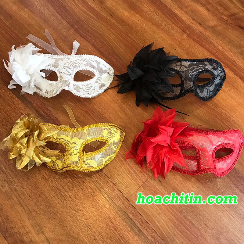 MẶT NẠ DỰ TIỆC REN HOA NHỰA TRONG SUỐT DỰ TIỆC HÓA TRANG HALLOWEEN