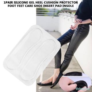 Lf❤ 1 Cặp Đệm Silicone Lót Giày Bảo Vệ Gót Chân