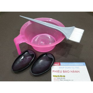 Cọ Nhuộm Tóc Lông Mềm Chải Đều Thuốc. Chén Đựng Thuốc. Dụng Cụ Nhuộm Tóc Tại Nhà.(Ảnh thật)