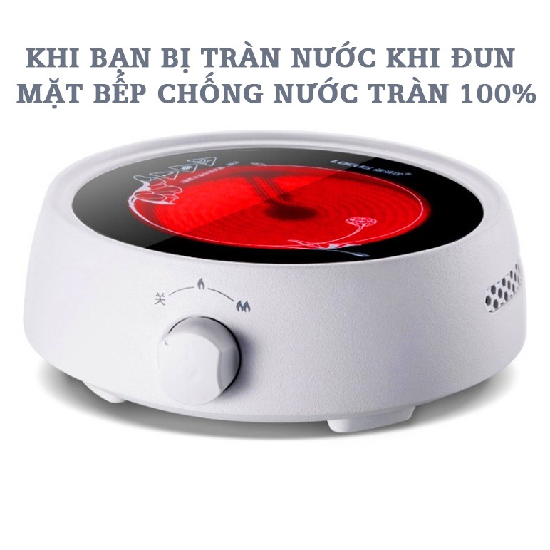 Bếp Điện mini 800w Gốm Ceramic Chống Nước Cao Cấp